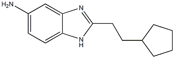 2-(2-cyclopentylethyl)-1H-1,3-benzodiazol-5-amine Struktur