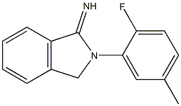 2-(2-fluoro-5-methylphenyl)-2,3-dihydro-1H-isoindol-1-imine Struktur