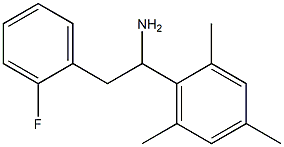 2-(2-fluorophenyl)-1-(2,4,6-trimethylphenyl)ethan-1-amine Struktur