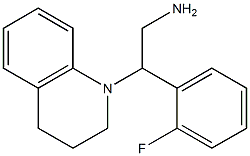 2-(2-fluorophenyl)-2-(1,2,3,4-tetrahydroquinolin-1-yl)ethan-1-amine Struktur