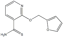 2-(2-furylmethoxy)pyridine-3-carbothioamide Struktur