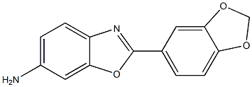 2-(2H-1,3-benzodioxol-5-yl)-1,3-benzoxazol-6-amine Struktur