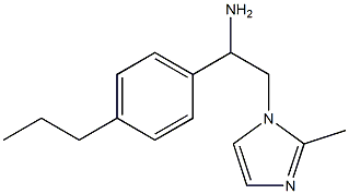 2-(2-methyl-1H-imidazol-1-yl)-1-(4-propylphenyl)ethanamine Struktur