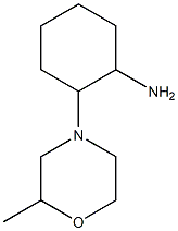 2-(2-methylmorpholin-4-yl)cyclohexan-1-amine Struktur