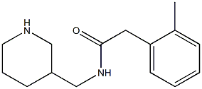 2-(2-methylphenyl)-N-(piperidin-3-ylmethyl)acetamide Struktur