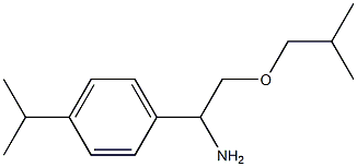 2-(2-methylpropoxy)-1-[4-(propan-2-yl)phenyl]ethan-1-amine Struktur