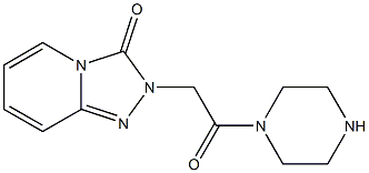 2-(2-oxo-2-piperazin-1-ylethyl)[1,2,4]triazolo[4,3-a]pyridin-3(2H)-one Struktur