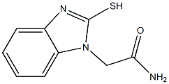 2-(2-sulfanyl-1H-1,3-benzodiazol-1-yl)acetamide Struktur