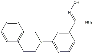 2-(3,4-dihydroisoquinolin-2(1H)-yl)-N'-hydroxypyridine-4-carboximidamide Struktur