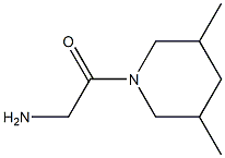 2-(3,5-dimethylpiperidin-1-yl)-2-oxoethanamine Struktur