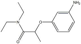 2-(3-aminophenoxy)-N,N-diethylpropanamide Struktur