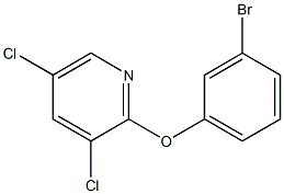 2-(3-bromophenoxy)-3,5-dichloropyridine Struktur