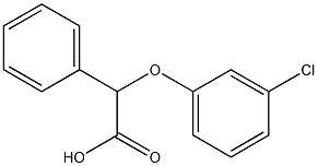 2-(3-chlorophenoxy)-2-phenylacetic acid Struktur