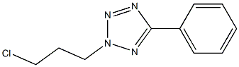 2-(3-chloropropyl)-5-phenyl-2H-1,2,3,4-tetrazole Struktur