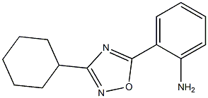 2-(3-cyclohexyl-1,2,4-oxadiazol-5-yl)aniline Struktur