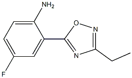 2-(3-ethyl-1,2,4-oxadiazol-5-yl)-4-fluoroaniline Struktur