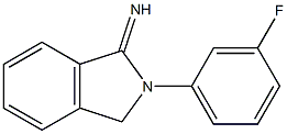 2-(3-fluorophenyl)-2,3-dihydro-1H-isoindol-1-imine Struktur