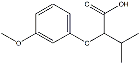 2-(3-methoxyphenoxy)-3-methylbutanoic acid Struktur