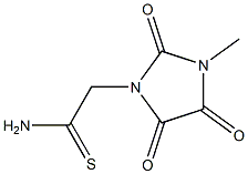 2-(3-methyl-2,4,5-trioxoimidazolidin-1-yl)ethanethioamide Struktur