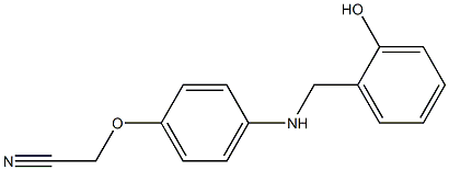 2-(4-{[(2-hydroxyphenyl)methyl]amino}phenoxy)acetonitrile Struktur