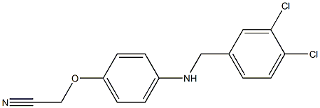 2-(4-{[(3,4-dichlorophenyl)methyl]amino}phenoxy)acetonitrile Struktur