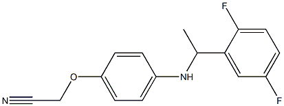 2-(4-{[1-(2,5-difluorophenyl)ethyl]amino}phenoxy)acetonitrile Struktur