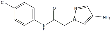 2-(4-amino-1H-pyrazol-1-yl)-N-(4-chlorophenyl)acetamide Struktur