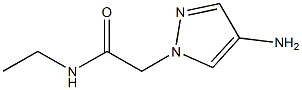 2-(4-amino-1H-pyrazol-1-yl)-N-ethylacetamide Struktur