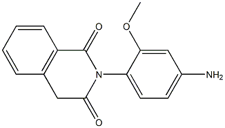 2-(4-amino-2-methoxyphenyl)-1,2,3,4-tetrahydroisoquinoline-1,3-dione Struktur