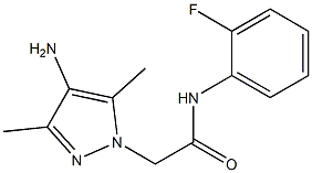 2-(4-amino-3,5-dimethyl-1H-pyrazol-1-yl)-N-(2-fluorophenyl)acetamide Struktur