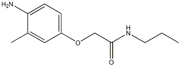 2-(4-amino-3-methylphenoxy)-N-propylacetamide Struktur