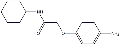 2-(4-aminophenoxy)-N-cyclohexylacetamide Struktur