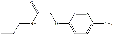 2-(4-aminophenoxy)-N-propylacetamide Struktur