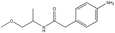 2-(4-aminophenyl)-N-(1-methoxypropan-2-yl)acetamide Struktur