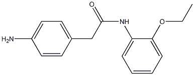 2-(4-aminophenyl)-N-(2-ethoxyphenyl)acetamide Struktur