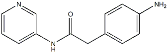 2-(4-aminophenyl)-N-pyridin-3-ylacetamide Struktur