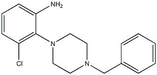 2-(4-benzylpiperazin-1-yl)-3-chloroaniline Struktur