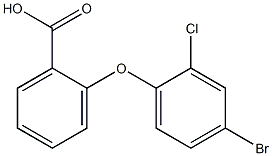 2-(4-bromo-2-chlorophenoxy)benzoic acid Struktur