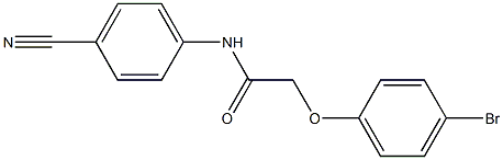 2-(4-bromophenoxy)-N-(4-cyanophenyl)acetamide Struktur