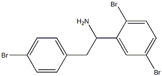 2-(4-bromophenyl)-1-(2,5-dibromophenyl)ethan-1-amine Struktur