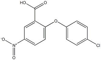 2-(4-chlorophenoxy)-5-nitrobenzoic acid Struktur