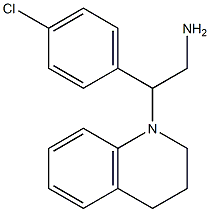 2-(4-chlorophenyl)-2-(1,2,3,4-tetrahydroquinolin-1-yl)ethan-1-amine Struktur