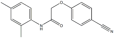 2-(4-cyanophenoxy)-N-(2,4-dimethylphenyl)acetamide Struktur