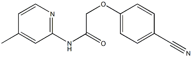 2-(4-cyanophenoxy)-N-(4-methylpyridin-2-yl)acetamide Struktur