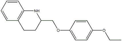 2-(4-ethoxyphenoxymethyl)-1,2,3,4-tetrahydroquinoline Struktur