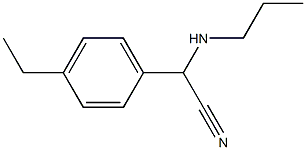 2-(4-ethylphenyl)-2-(propylamino)acetonitrile Struktur