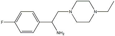 2-(4-ethylpiperazin-1-yl)-1-(4-fluorophenyl)ethanamine Struktur