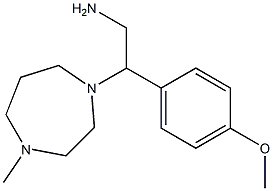 2-(4-methoxyphenyl)-2-(4-methyl-1,4-diazepan-1-yl)ethan-1-amine Struktur