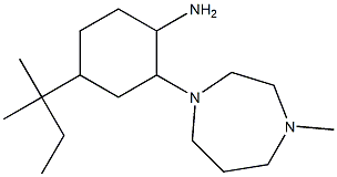 2-(4-methyl-1,4-diazepan-1-yl)-4-(2-methylbutan-2-yl)cyclohexan-1-amine Structure