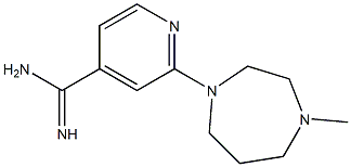 2-(4-methyl-1,4-diazepan-1-yl)pyridine-4-carboximidamide Struktur